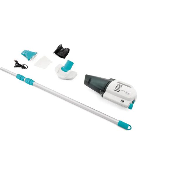 intex aspirapolvere per piscine e pure spa ricaricabile vacuum colore bianco/azzurro zr 100 - 28626