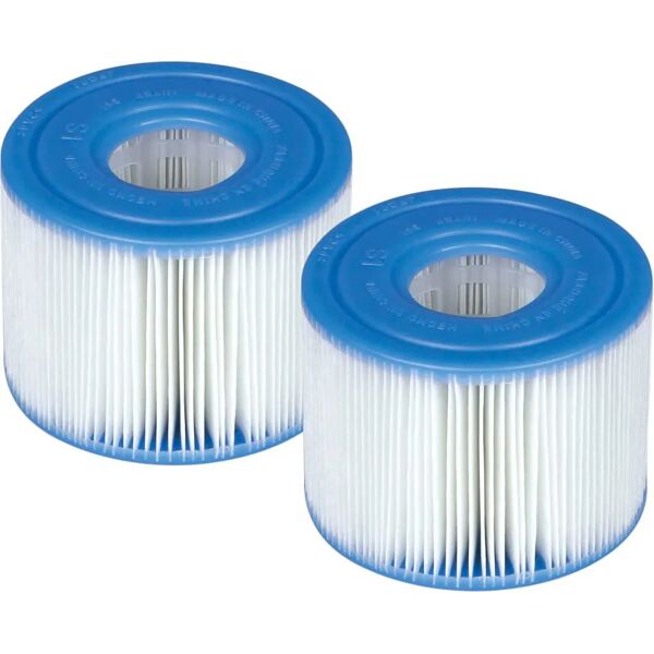intex cartuccia filtro di ricambio s1 per piscina idromassaggio spa confezione da 2 filtri - 29001/e