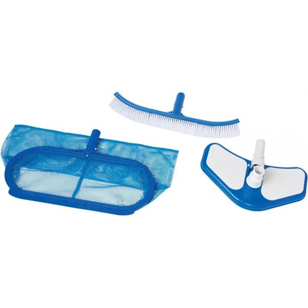 intex kit pulizia piscine retino a sacco + spazzola angolare + testa aspiratrice attacco ø mm 29 - deluxe cleaning - 29057