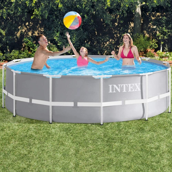 intex piscina rotonda prisma frame 366x99 cm con pompa filtro