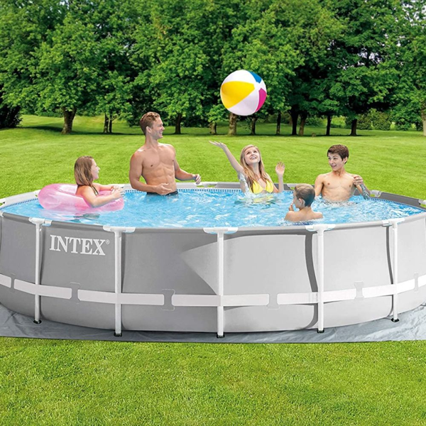intex piscina rotonda prisma frame 457x107 cm con pompa filtro