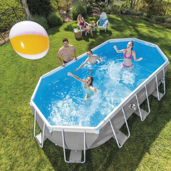 fuori intex piscina ovale prisma frame 503x274x122 cm