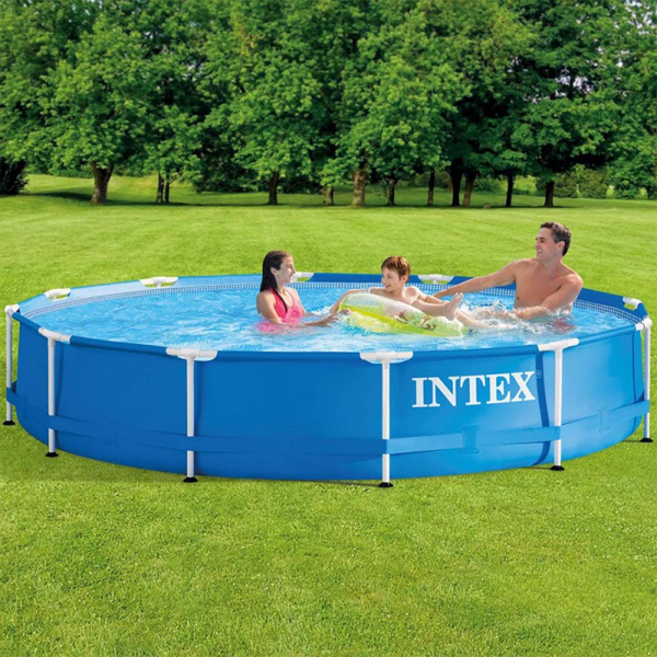 intex piscina rotonda frame 366x76 cm con pompa filtro