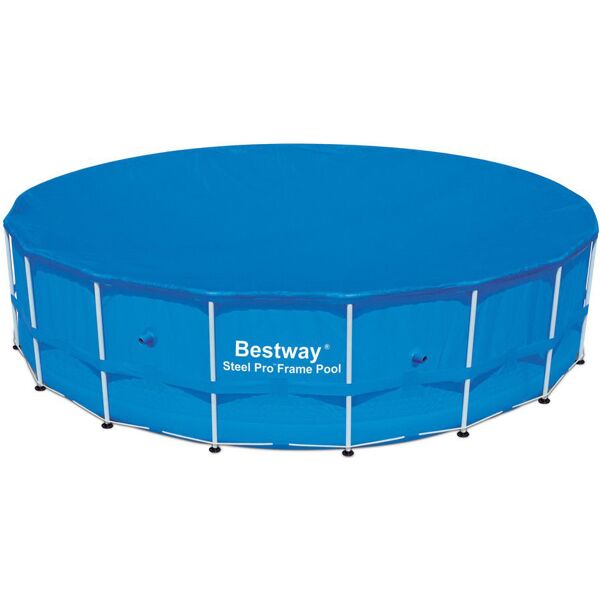 bestway 58039 telo copertura per piscina fuori terra rotonda compatibile con modelli power steeltm Ø 549 cm - 58039