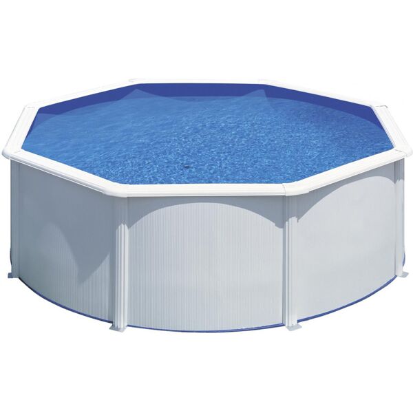 gre kit350 piscina fuori terra rigida da giardino piscina esterna rotonda Ø 350c120 cm con pompa filtro - kit350eco