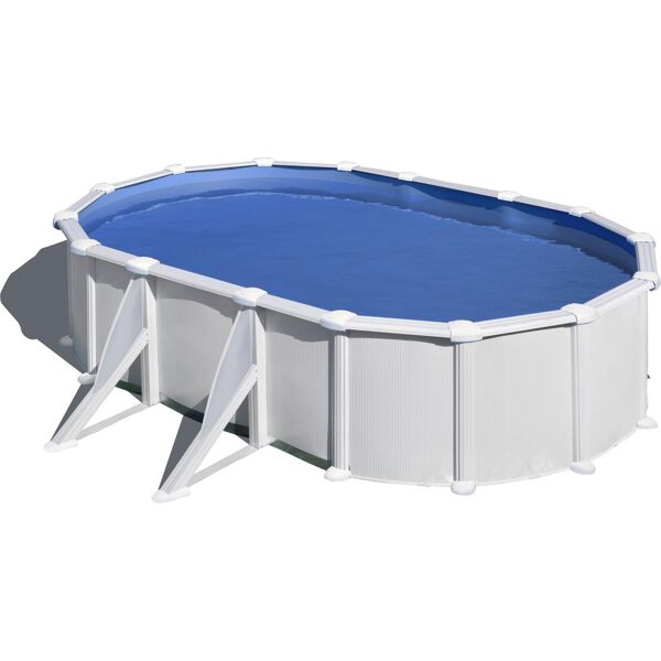 gre kit610 piscina fuori terra rigida da giardino piscina esterna ovale 610x375h120 cm con pompa filtro - kit610eco