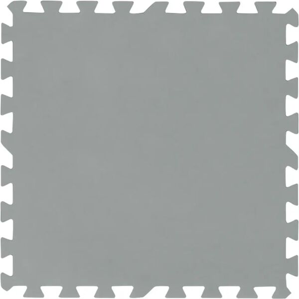 bestway tappetino base polietilene morbido  50x50 cm grigio 9 pz 2,25 m²