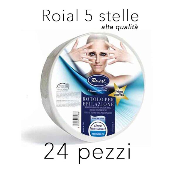 24 rotoli strappacera in cellulosa roial alta qualitÀ 5 stelle monouso per ceretta ideale per estetiste e centri estetici