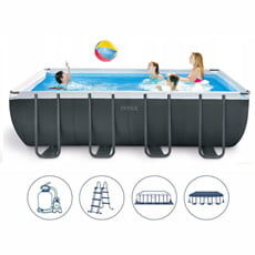 Piscine Italia Piscina Fuori Terra Intex 26356 Ultra Frame Rettangolare 549x274x132cm