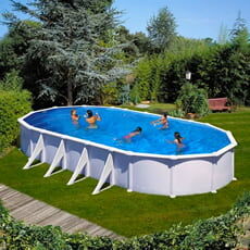 Piscine Italia Piscina Fuori Terra Gre Acciaio Ovale 1000x550x1,32 Atlantis Prov1028