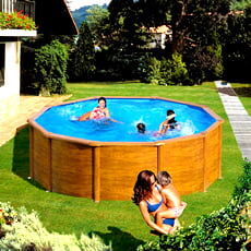 Piscine Italia Piscina Fuori Terra Gre In Acciaio Rotonda 460x1,20 Pacific Kit460w