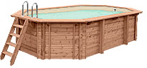 Piscine Italia Piscina In Legno Fuori Terra Jardin 490 Liner Sabbia