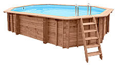 Piscine Italia Piscina In Legno Fuori Terra Jardin 607 Liner Azzurro