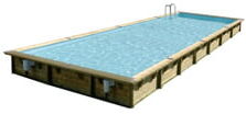 Piscine Italia Piscina In Legno Fuori Terra Rettangolare Master Pool 1100x500