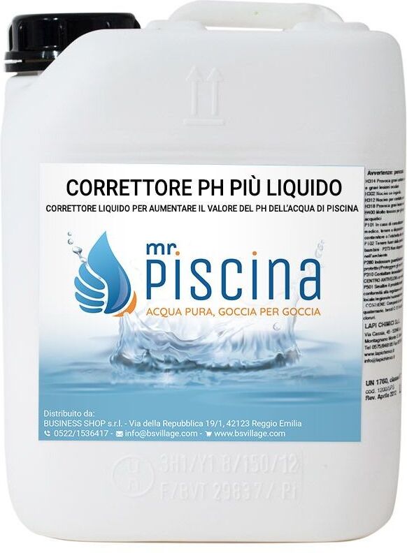 MRPISCINA Correttore Ph Più Liquido Confezione Da 13 Kg