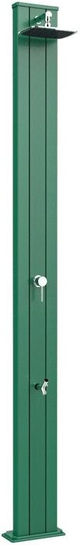 ARKEMA DESIGN - PRODOTTO MADE IN ITALY Doccia Classica Dritta Spring S Verde cm 26x12x228 CV-A225/6016