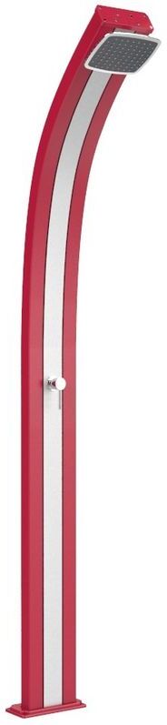 ARKEMA DESIGN - PRODOTTO MADE IN ITALY Doccia solare cherry con banda Inox cm 26x12x224 CV-A100/3027-I