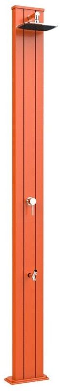 ARKEMA DESIGN - PRODOTTO MADE IN ITALY Doccia Spring S con lavapiedi Arancio cm 26x12x228 CV-A220/2009