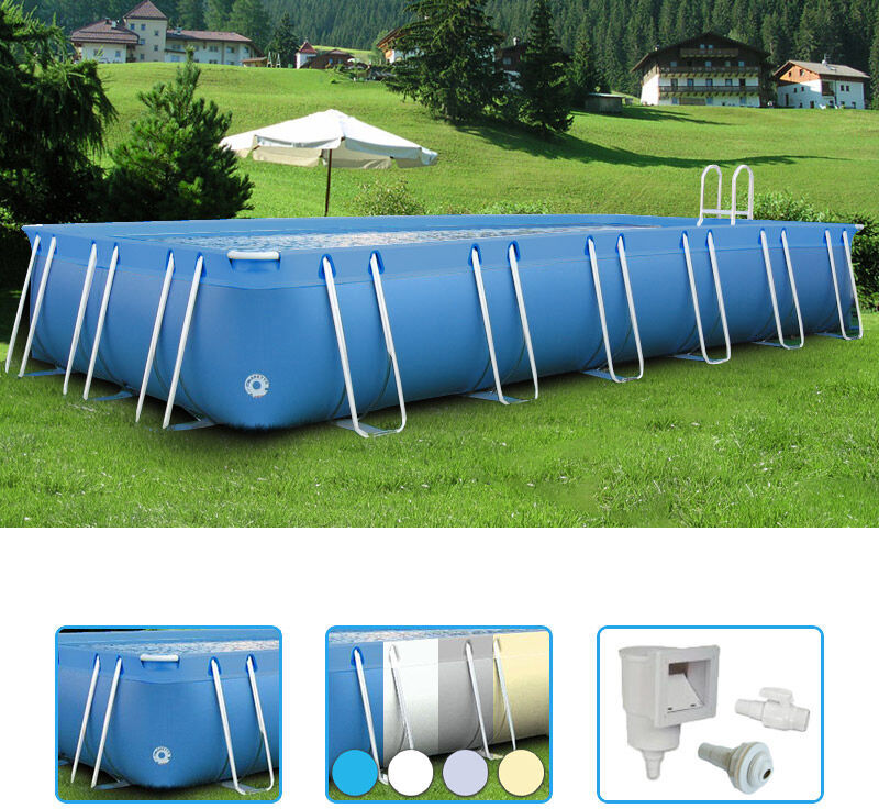 ITALIKA Piscina Fuori Terra Italika® Soft Rettangolare 7,80 X 3,80 H.1,25 M