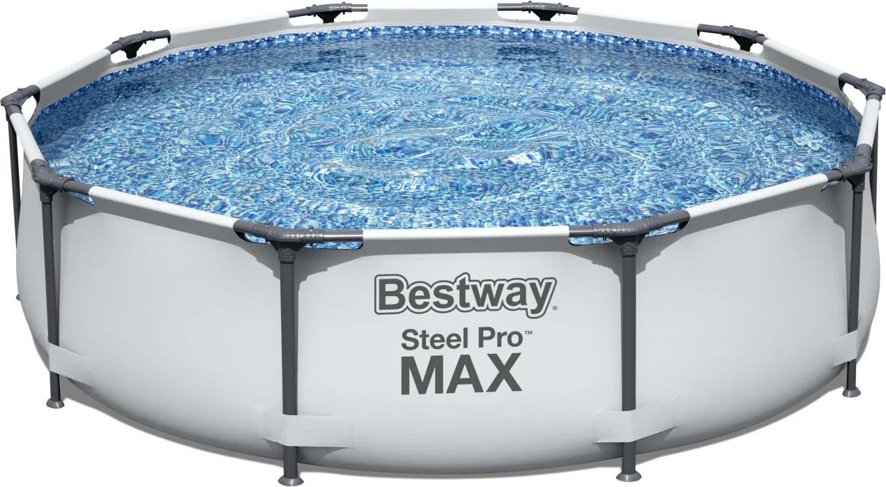 Bestway Piscina Fuori Terra Rigida da Giardino Piscina Esterna Rotonda con Toppa di riparazione Capacità 4678 litri con Pompa filtro - 56406