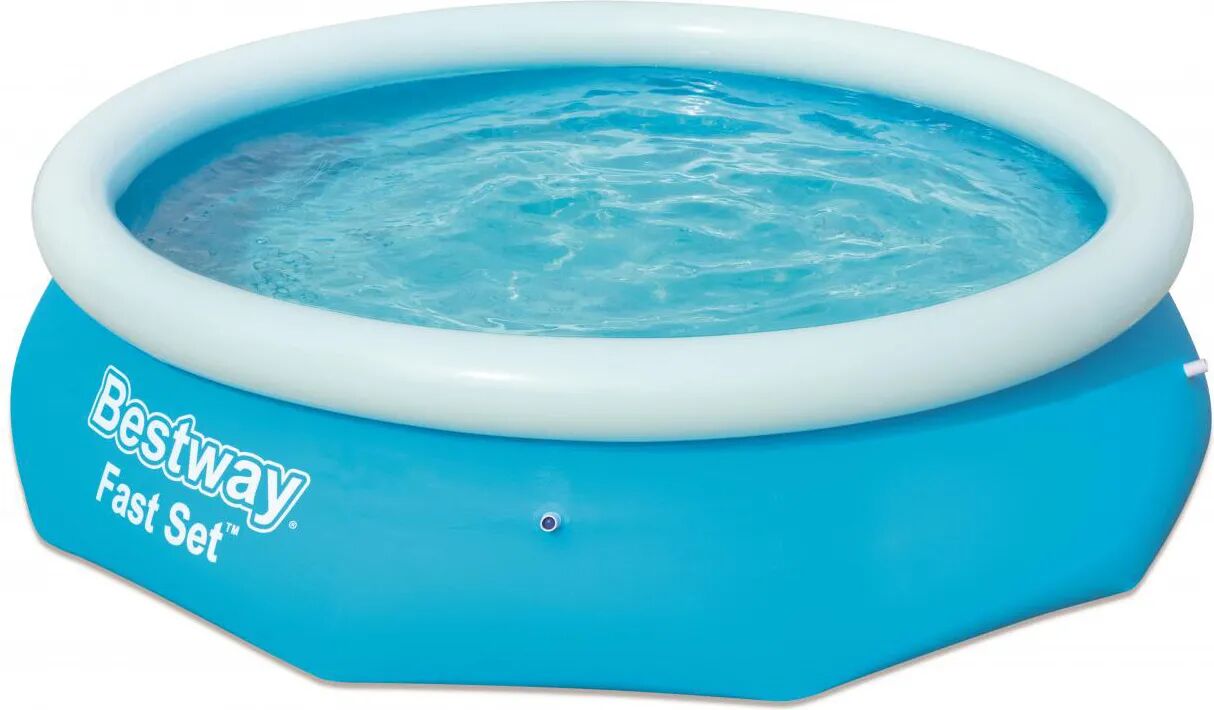 Bestway Piscina Fuori Terra Autoportante da Esterno 3638 litri Piscina da Giardino in PVC ø 259 cm con Toppa di riparazione colore Azzurro - 57266 Fast Set