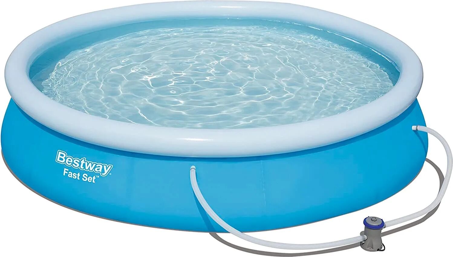 Bestway Piscina Fuori Terra Autoportante Piscina Esterna da Giardino in PVC triplice strato Rotonda Ø 366x76h cm con Pompa filtro da 1249 Lt/h - 57274 Fast Set