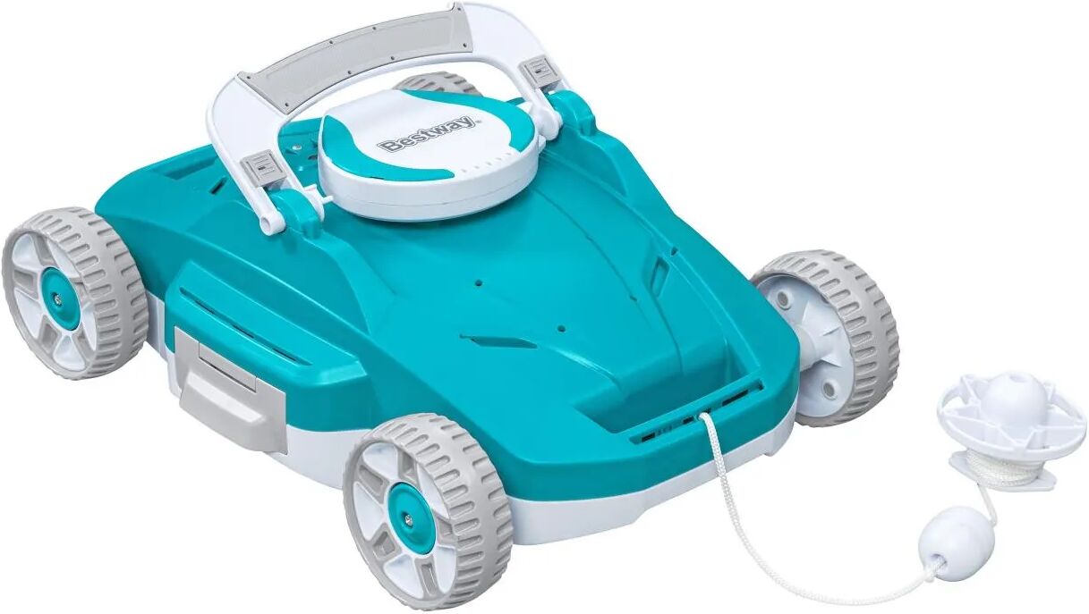 Bestway Aspiratore Piscina Robot per Stagno e Piscina 9V Autonomia 1 Ora e 30 Minuti colore Azzurro - 58765