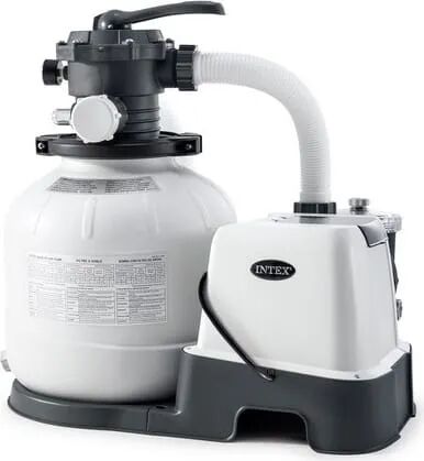 Intex Pompa a Sabbia per Piscine Capacità 6,000 Lt/h con Clorinatore Compatibile con piscine a Partire da 20,000 Litri e ø cm 549 - Combo - 28676