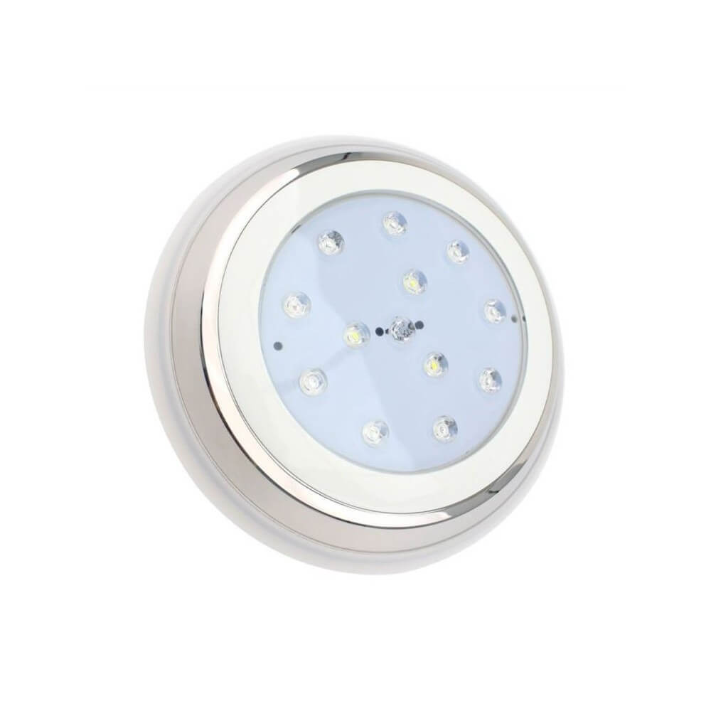 LEDDIRETTO Faretto per Piscina da Parete 18W B. Naturale IP68 ø230mm Senza Incasso - Esterno