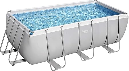 Fuori Bestway Piscina Power Steel Rettangolare Con Telaio Portante Cm.412x201x122h.