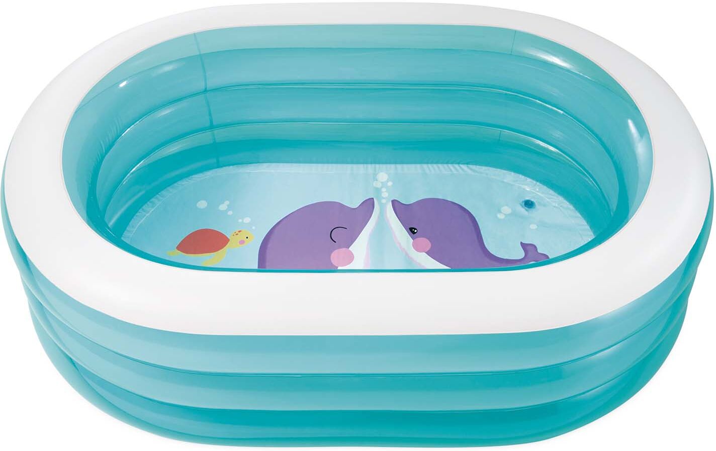 Intex 57482NP - Piscina Baby Ovale Trasparente Cm 163X107X46