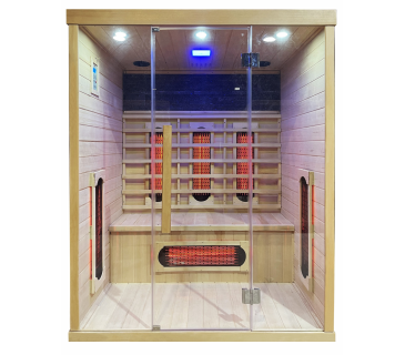 Arredo Casa Facile Sauna Infrarossi 4 Posti 150x110 Cm Nuovo Pc - Ozono - Radio + Mp3 - Mp4 - Usb - Bluetooth - Aromaterapia - Cromoterapia - Led - Design Vetro 8mm- Full