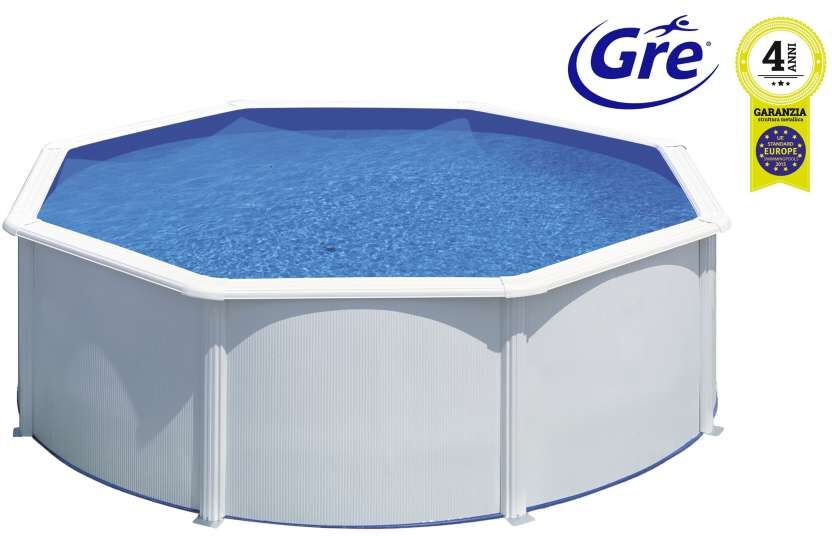 GRE PISCINA FIDJI TONDA D460 H120+SKIMMER+SCALA