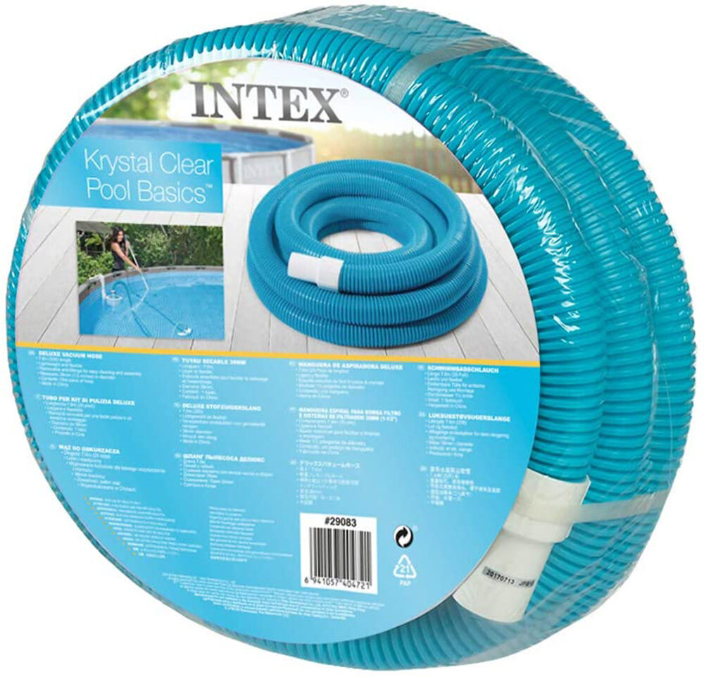 Tubo A Spirale Per Piscine Da 7,6 Mt Con Attacco Da 38mm Vacuum Intex 29083