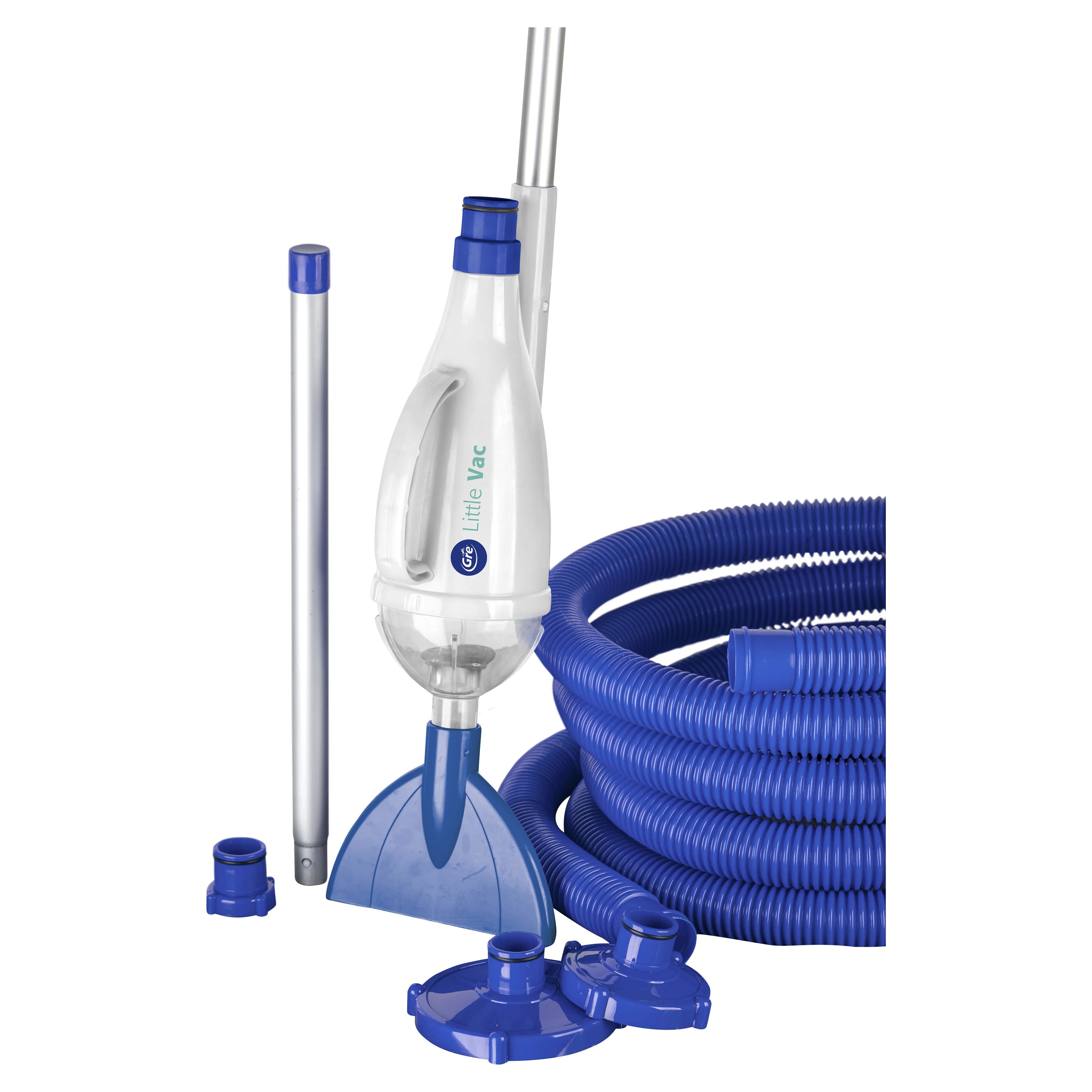 Gre' PULITORE PISCINE LITTLE VAC  MANUALE TUBO 6 m x Ø32 mm MANICO 4 SEZIONI E 3 CONNETTORI