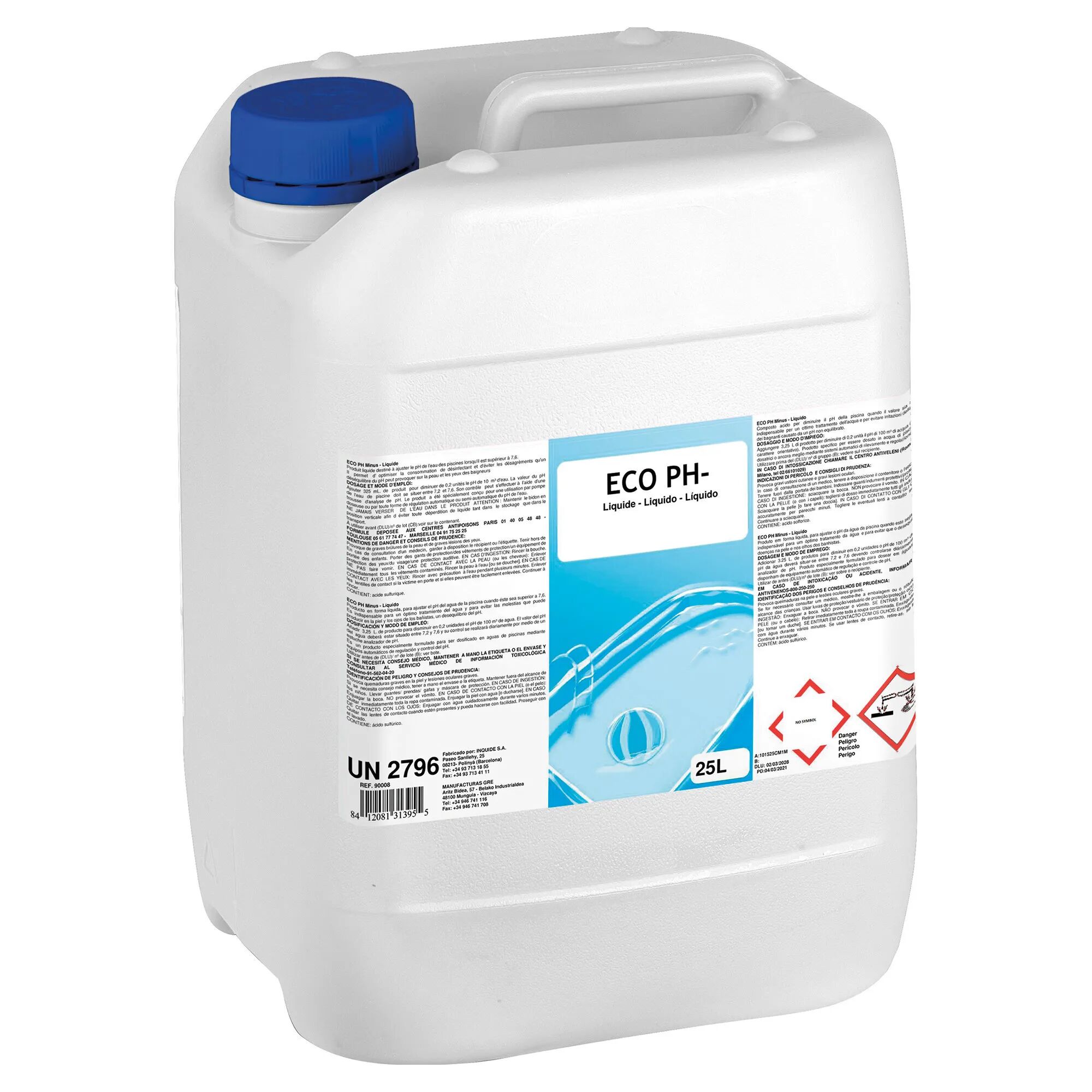 Gre' RIDUTTORE DI PH ECO LIQUIDO 25 l PER PISCINE