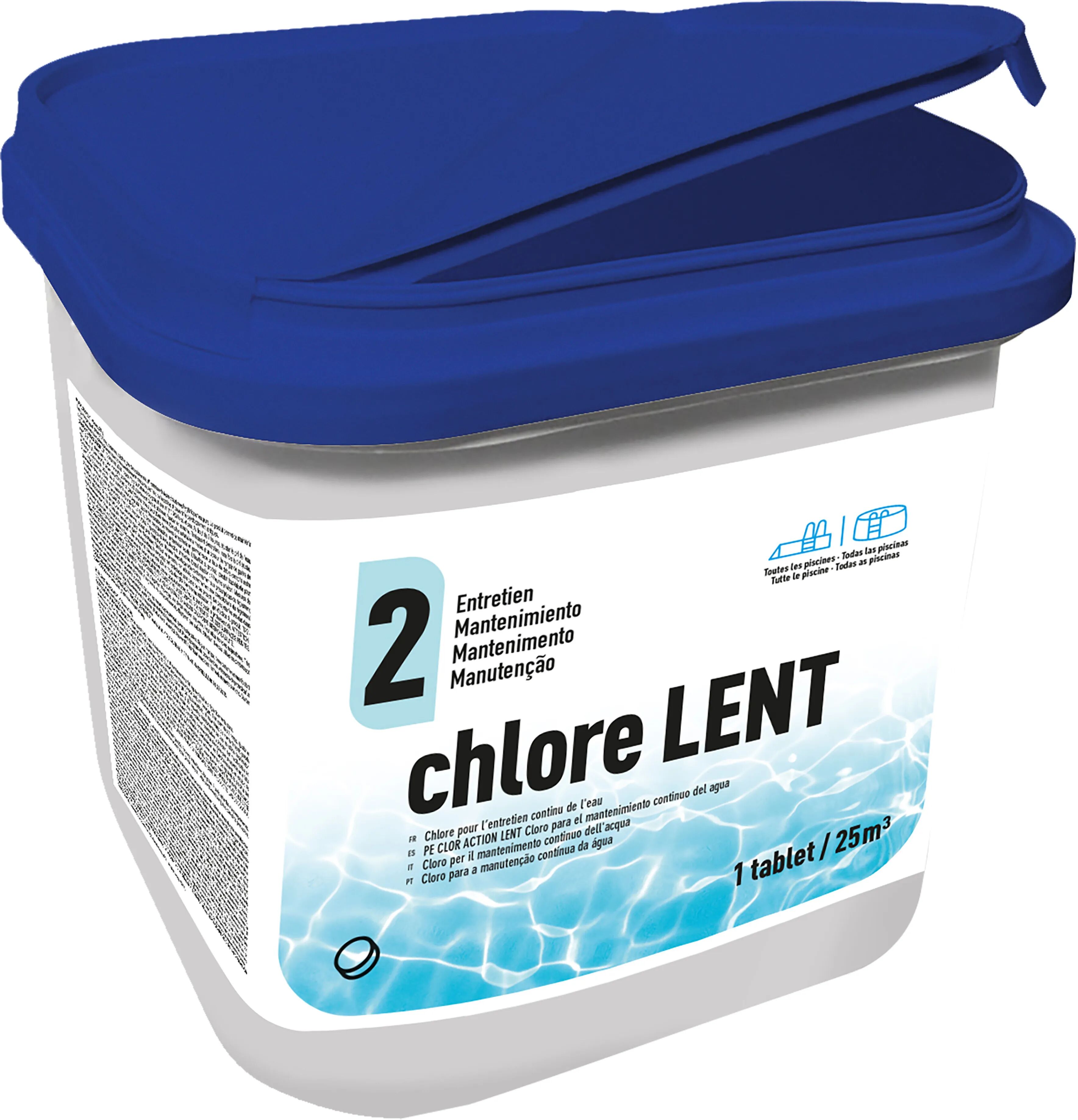 Gre' CLORO LENTO ECO IN PASTIGLIE 250 g CONFEZIONE 5 kg PER PISCINE