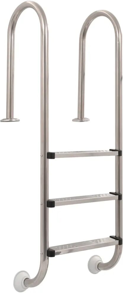 vidaXL Zwembadladder met 3 sporten 120 cm roestvrij staal 304