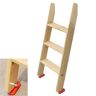 DAKAJA Tapelbed Ladder Stapelbed Ladder Hout 3 Treden/4 Treden/5 Treden/6 Treden, Loft/rv Stapelbed Ladder voor Volwassenen/Oudere Volwassenen/Kinderen, Inclusief Antislip Basis, Laad 330 Pond (Size : 3 ste