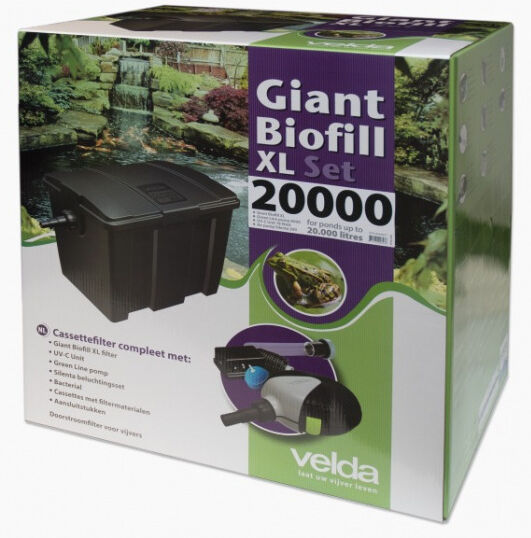 Velda filterset Giant Biofill XL 8000 l/h 85 x 82 cm antraciet - Antraciet