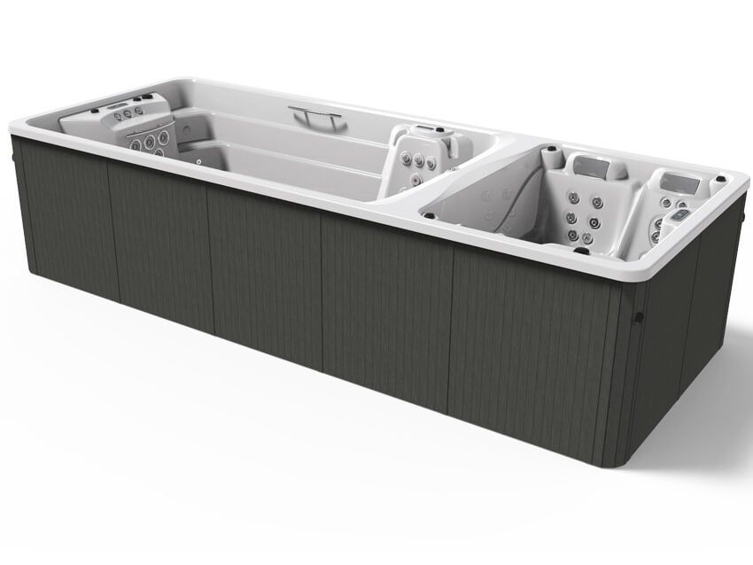 Aquavia Spa Swimspa Duo-Synthetic Grey - White