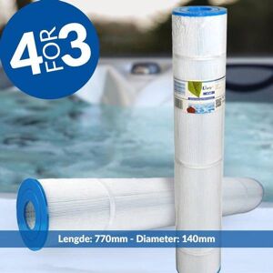 Darlly Spa Filter 120 Sq. Ft. U/ Gjenger, Vaskbart (4pk - Spar 25%)