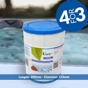 Darlly Spa Filter 30 Sq. Ft. M/ Fine Gjenger, Sc745 (4pk - Spar 25%)