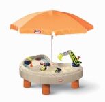 Little Tikes Builders Bay Sand & Water Table, Sand og vann-bord, 2 år, Plastikk, Beige, Grå, Oransje