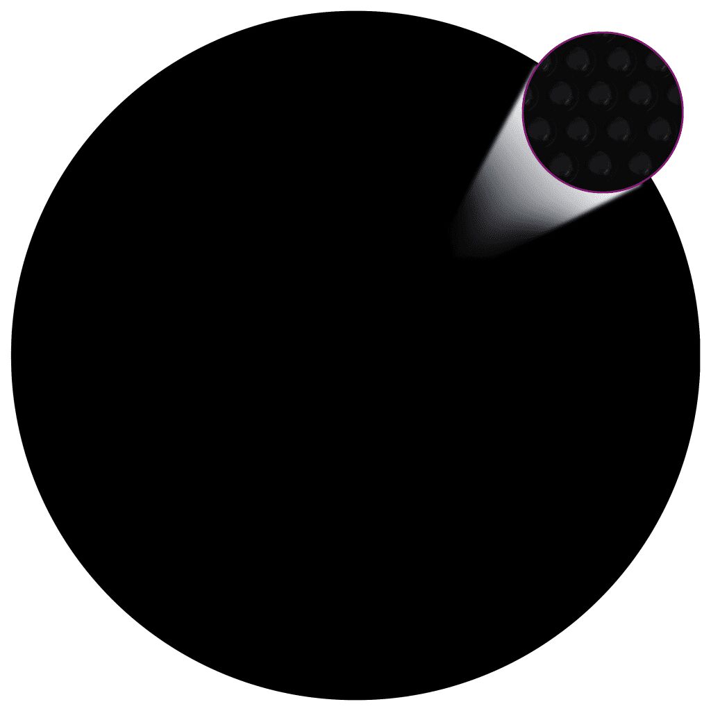 vidaXL Bassengtrekk svart 356 cm PE