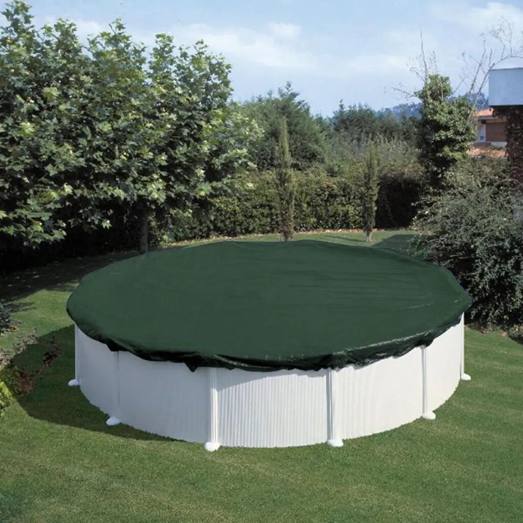 Summer Fun Cobertura de piscina redonda p/ inverno 360 cm PVC verde