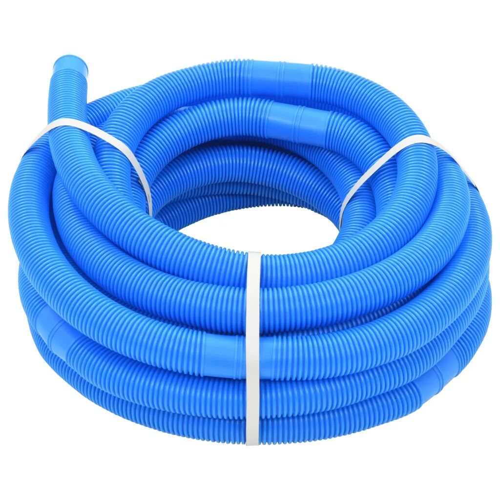 vidaXL Mangueira de piscina azul 32 mm 15,4 m