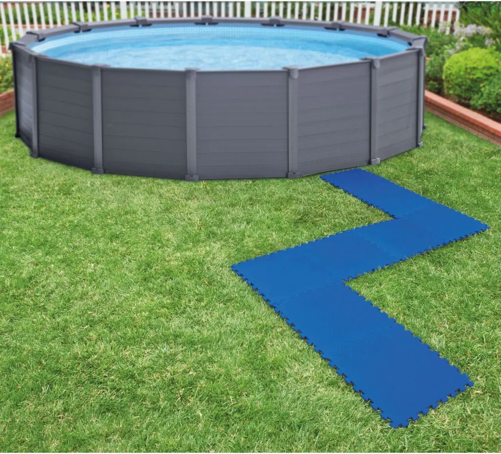 Intex Protetores para piso de piscina 8 pcs 50x50 cm azul