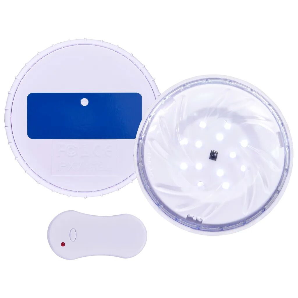 vidaXL Luz LED piscina submersíve/flutuante c/ controlo remoto branco