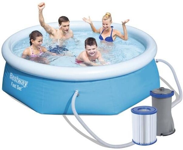 Bestway Piscina Insuflável Fast Set 2300l C/ Bomba (244 X 66 Cm) - Bestway